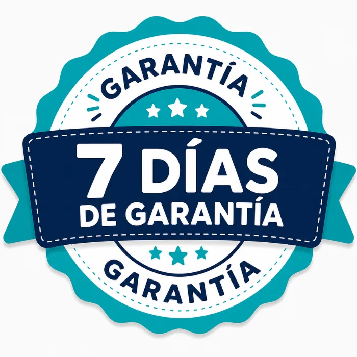 Sello de garantía: 7 días de garantía